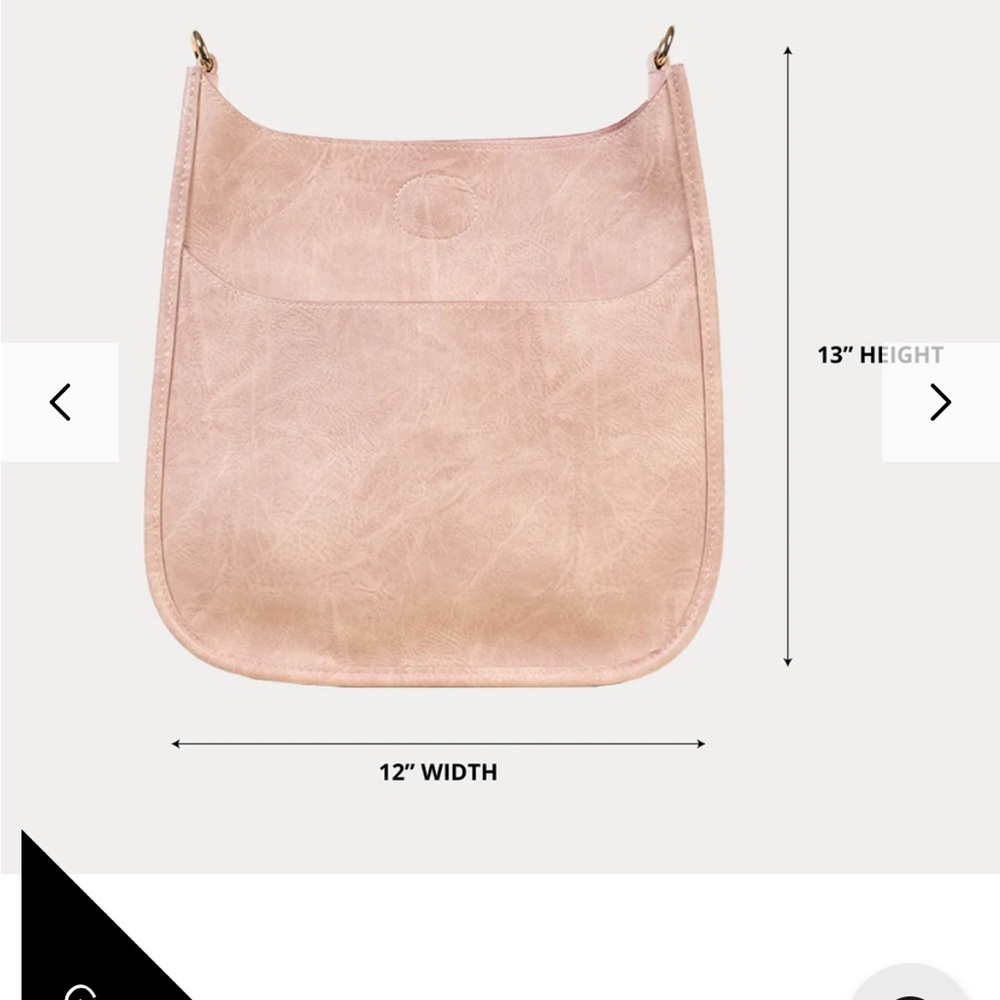 Pre Loved Vegan Leather Ah-Dorned Messanger Bag